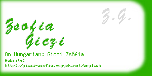 zsofia giczi business card