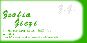 zsofia giczi business card